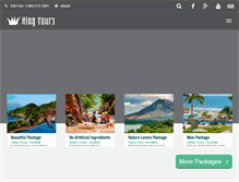 Tablet Screenshot of kingtours.com